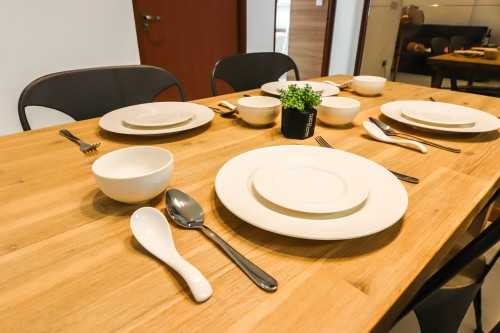 Contemporary Dining Room at 30 Ghim Moh Link