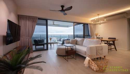Scandinavian Living Room at 311C Clementi Avenue 4