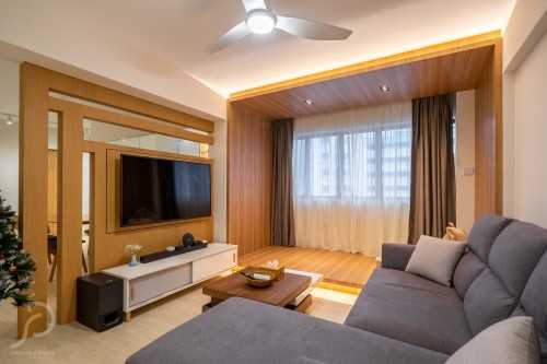 Modern Living Room at Sengkang | Compassvale St