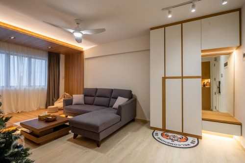 Modern Living Room at Sengkang | Compassvale St