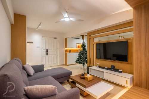 Modern Living Room at Sengkang | Compassvale St