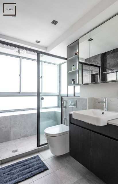 Contemporary Bathroom at DBSS @ Boon Keng Road