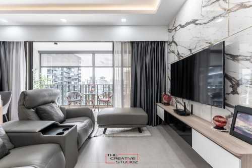 Contemporary Living Room at Grandeur Park Residences