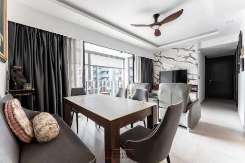 Contemporary Living Room at Grandeur Park Residences