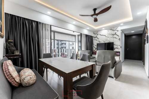 Contemporary Living Room at Grandeur Park Residences