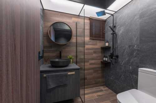 Transitional Bathroom at BTO at BoonLay