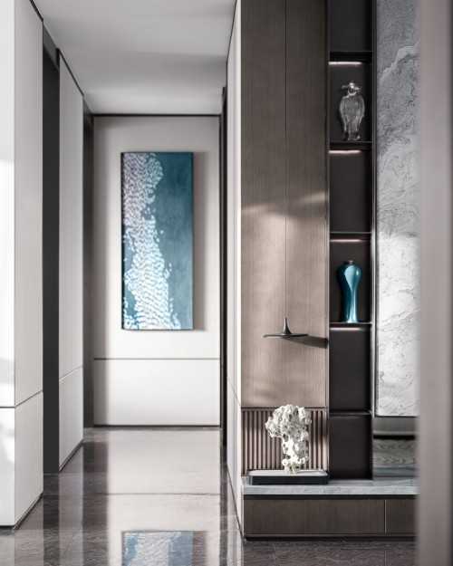 Contemporary Living Room at Condo @ Novena