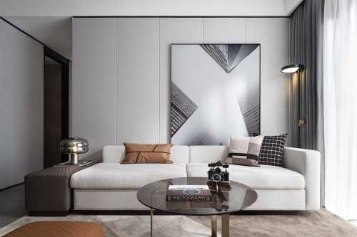 Contemporary Living Room at Condo @ Novena