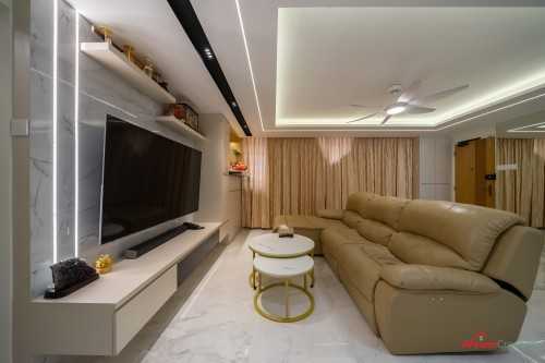 Contemporary Living Room at 836 Tampines