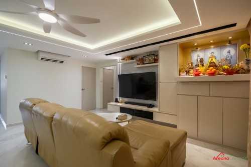Contemporary Living Room at 836 Tampines