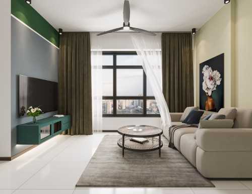 Contemporary Living Room at 365c upper serangoon road