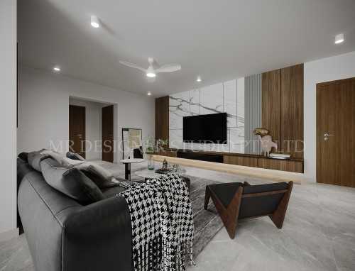 Scandinavian Living Room at bedok south ave 2 blk 9