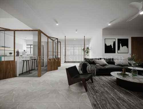 Scandinavian Living Room at bedok south ave 2 blk 9