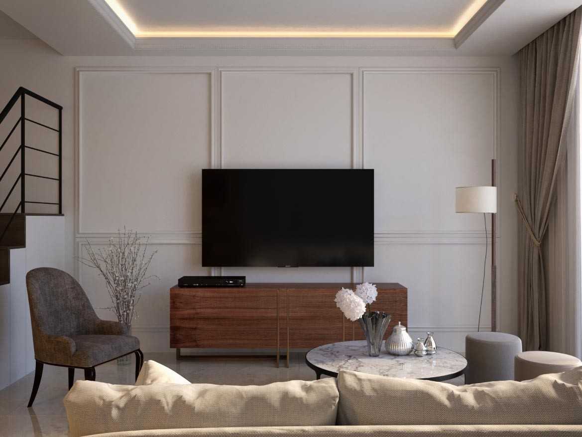 Contemporary Living Room with Sofa and Coffee Table