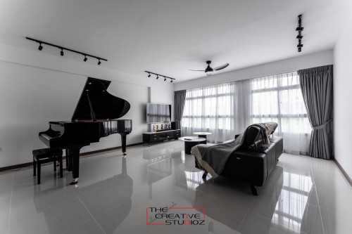Modern Living Room at 476B Yishun St44