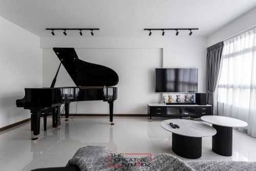 Modern Living Room at 476B Yishun St44