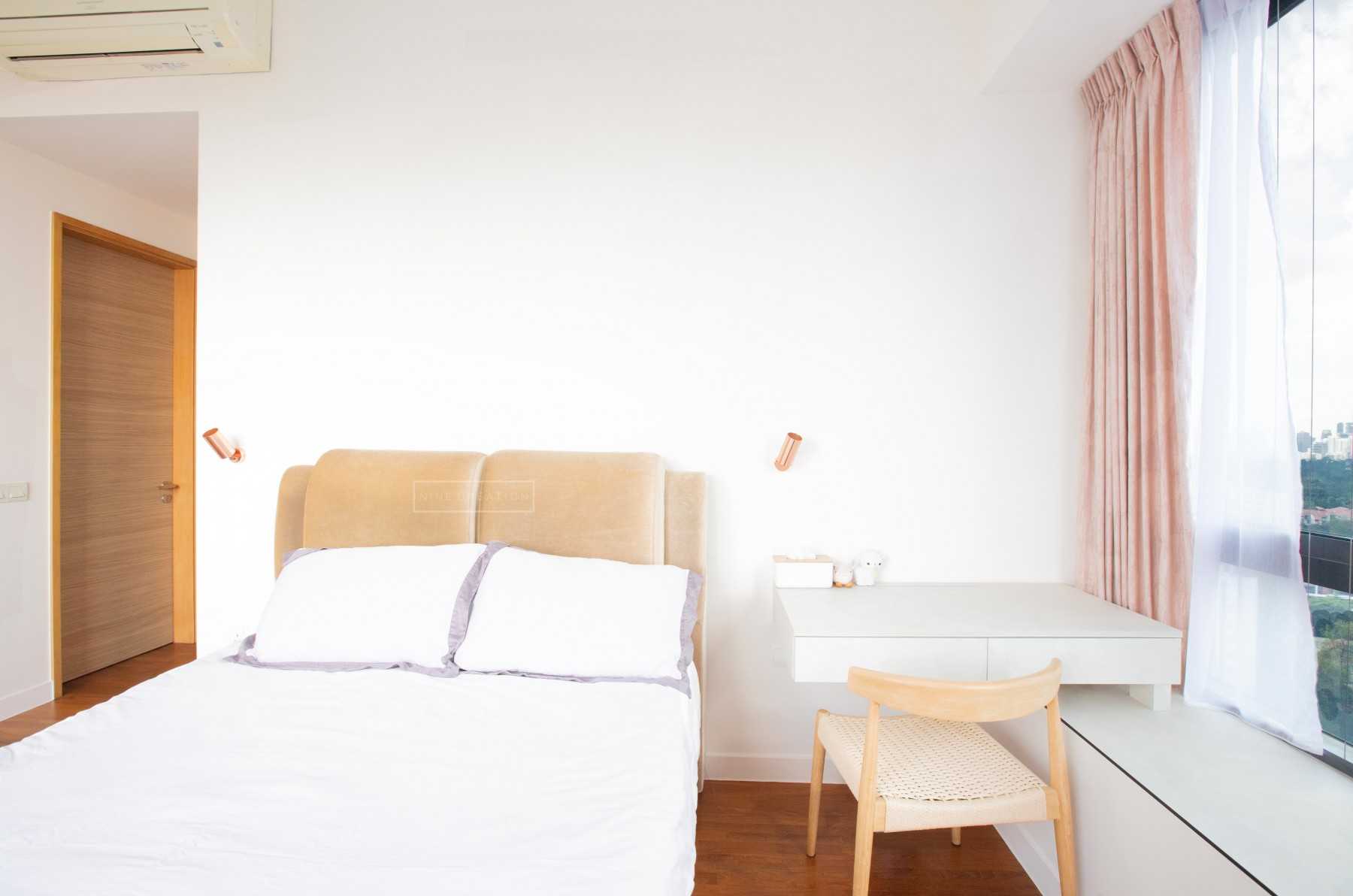 Contemporary Bedroom with Bedroom Dresser and Queen Bed