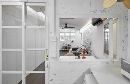Contemporary Living Room at Hougang Ave 8
