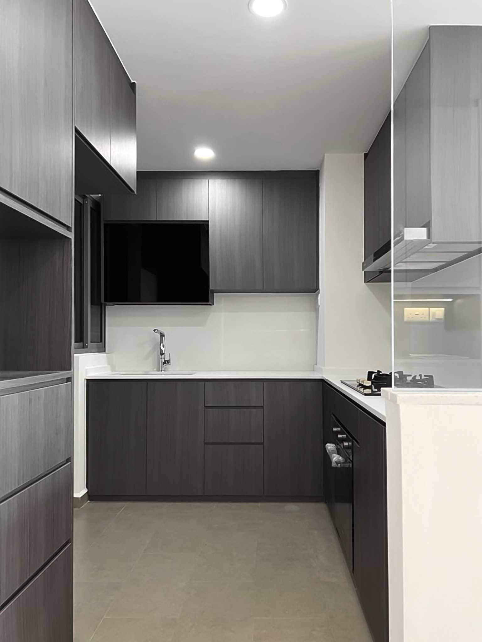 Scandinavian Kitchen with Kitchen Window and Kitchen Accessories