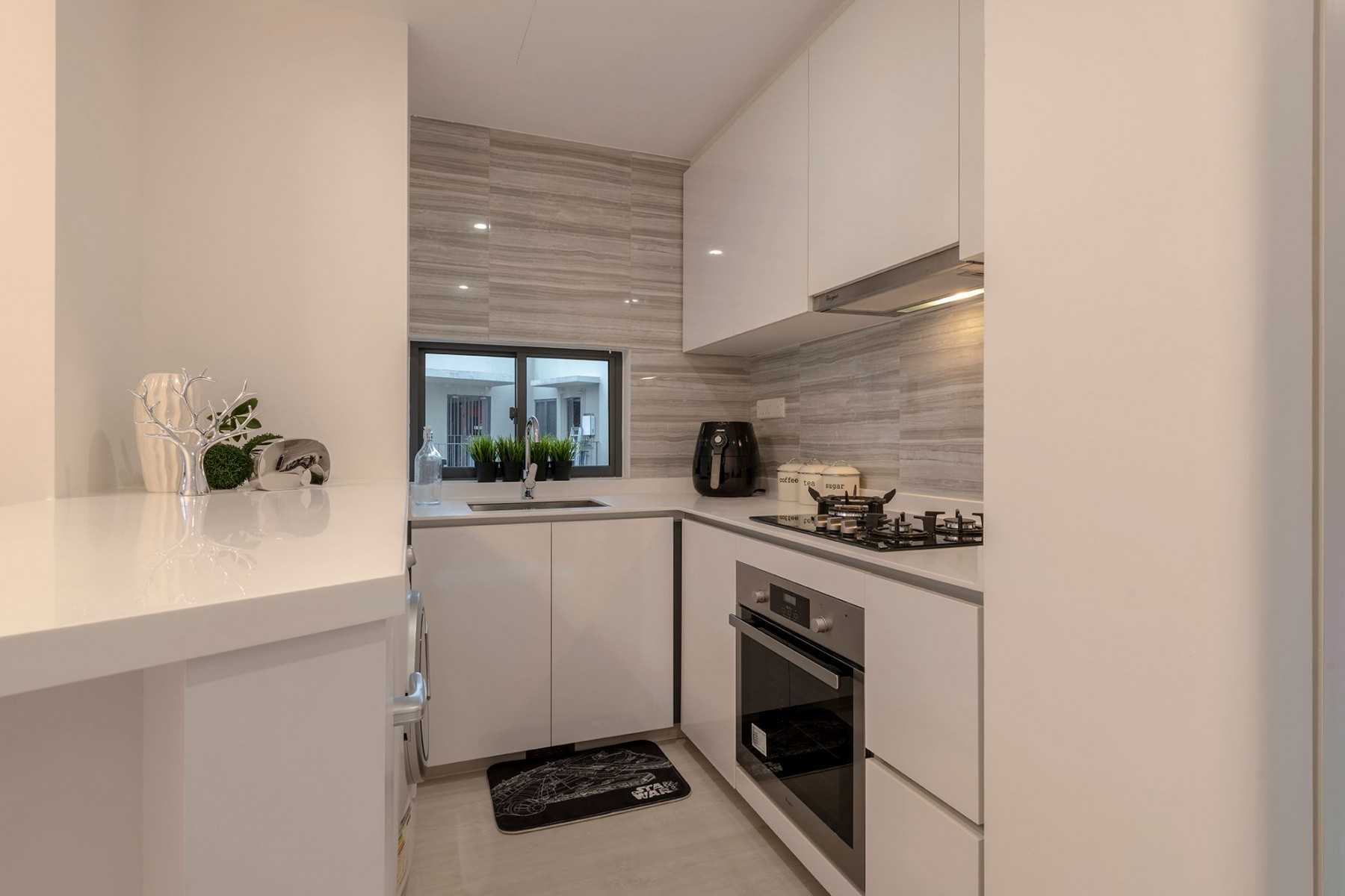 Eclectic Kitchen with Cupboard and Open Kitchen