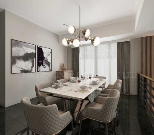 Contemporary Dining Room at jalan kelichap 120