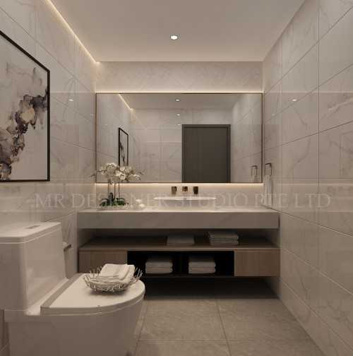 Contemporary Bathroom at jalan kelichap 120