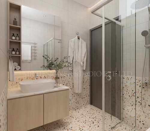 Contemporary Bathroom at jalan kelichap 120