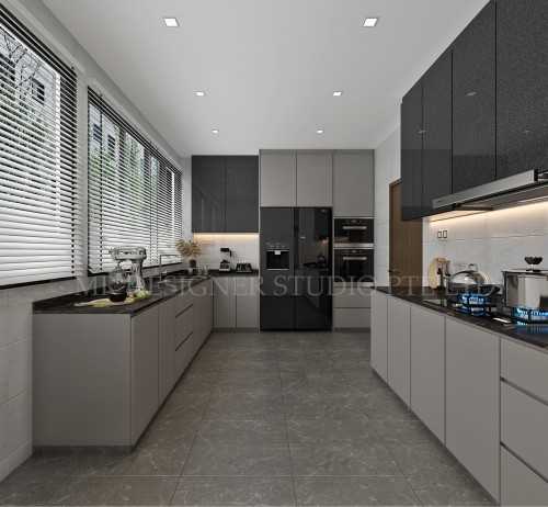 Contemporary Kitchen at jalan kelichap 120