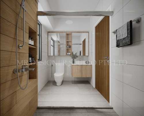 Scandinavian Bathroom at 645B tampines st 62