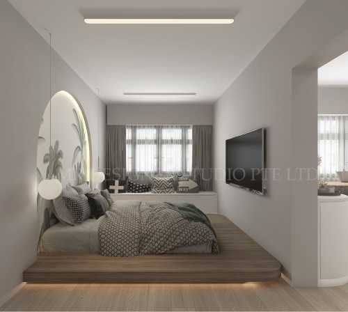 Transitional Bedroom at 665a punggol east