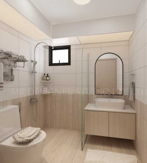Transitional Bathroom at 665a punggol east