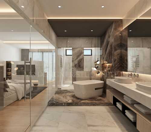 Modern Bathroom at 40 cedar ave