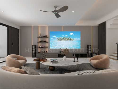 Modern Living Room at 40 cedar ave