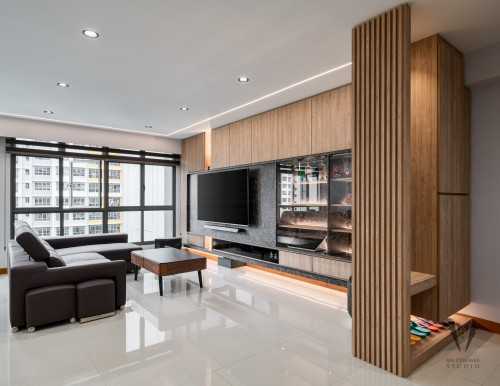 Contemporary Entryway at 335a anchorvale cresent