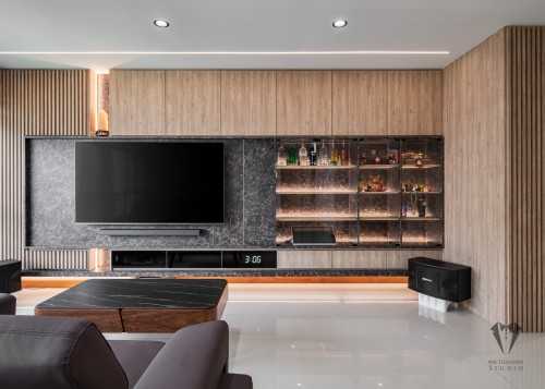 Contemporary Living Room at 335a anchorvale cresent