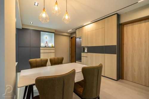 Contemporary Dining Room at Punggol | Waterfront II 3