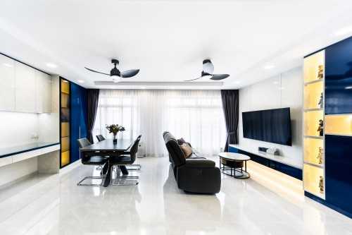 Modern Living Room at Bedok North Drive