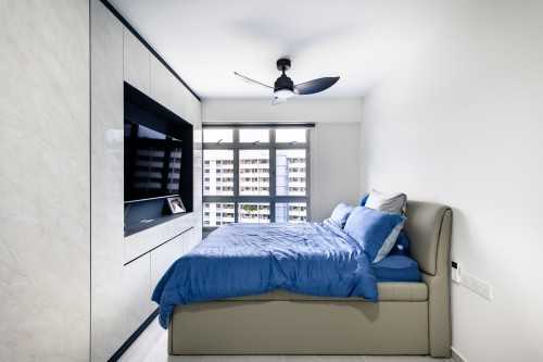 Modern Bedroom at Bedok North Drive
