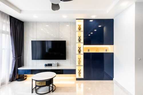 Modern Living Room at Bedok North Drive