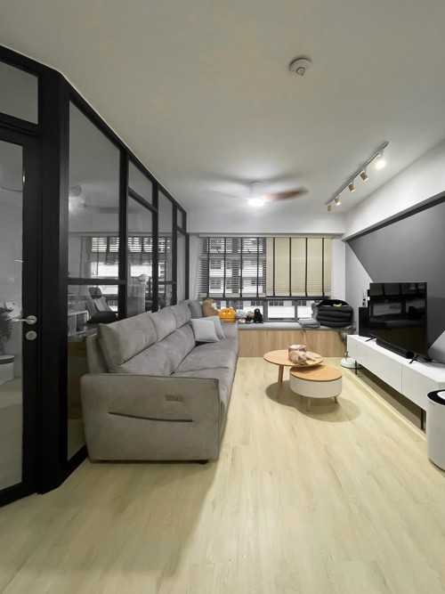 Scandinavian Living Room at Tampines GreenVerge