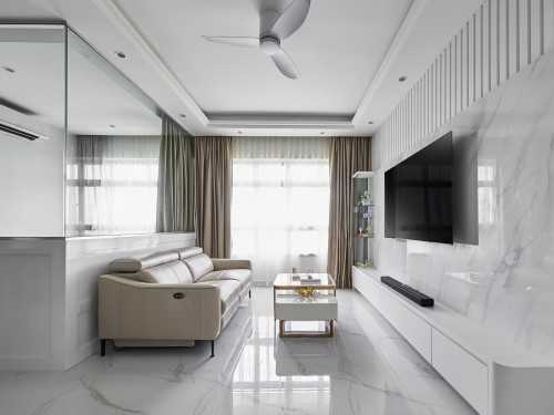 Modern Living Room at Melody Spring @ Yishun