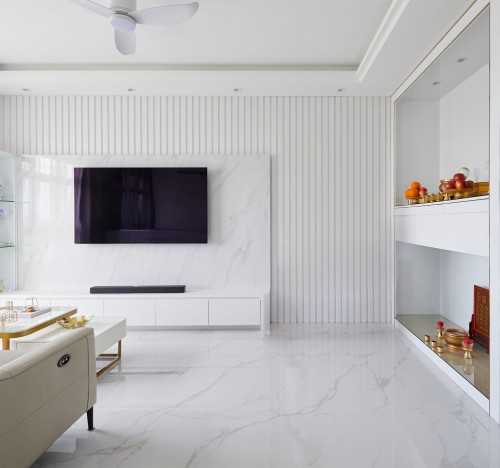 Modern Living Room at Melody Spring @ Yishun