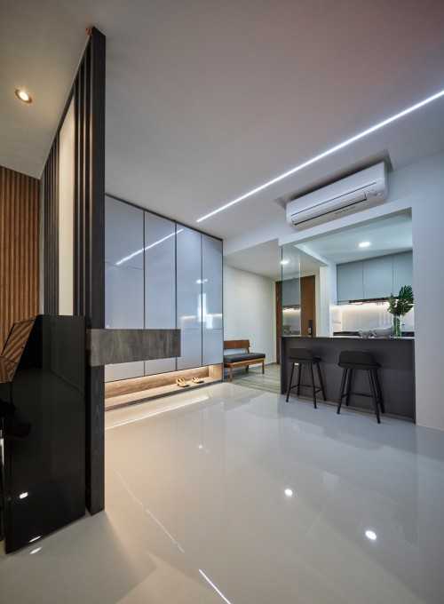 Contemporary Entryway at THE MINTON