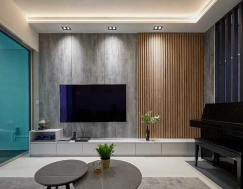 Contemporary Living Room at THE MINTON