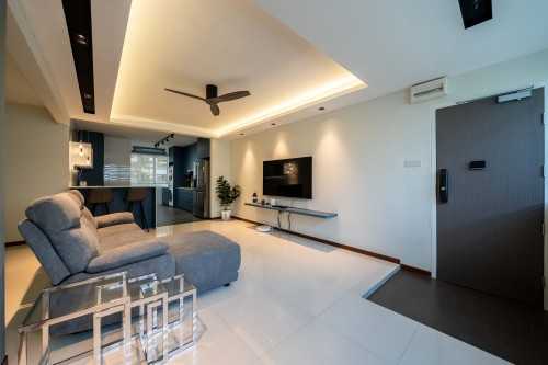 Contemporary Living Room at Simei | 123 Simei