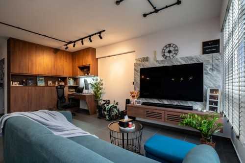 Modern Living Room at Bedok South Horizon