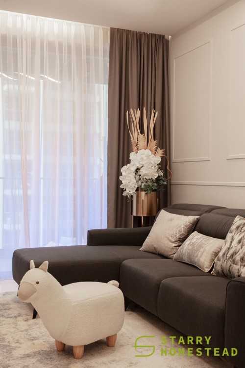 Modern Living Room at 33B Punggol Field