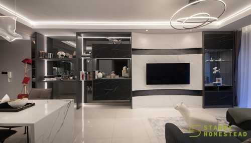 Modern Living Room at 33B Punggol Field