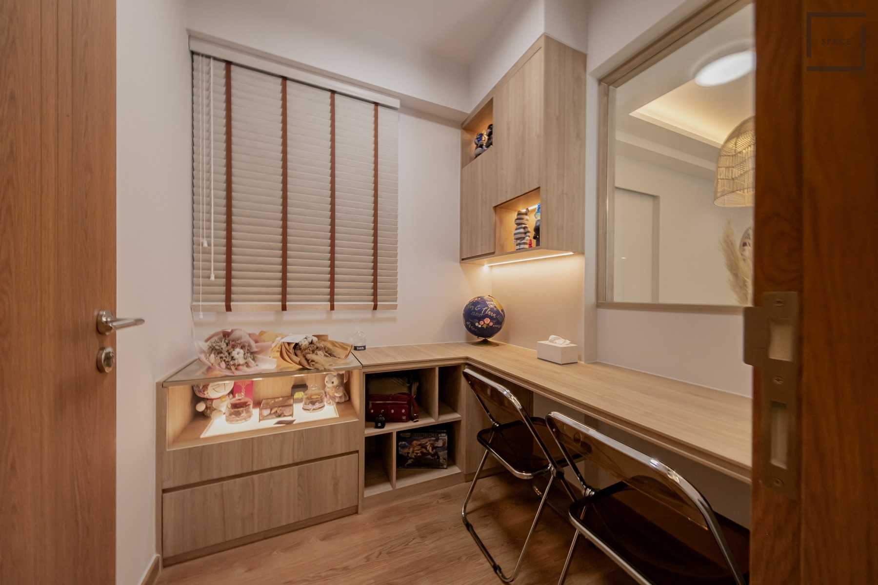 Modern Study with Desk and Desk Chairs