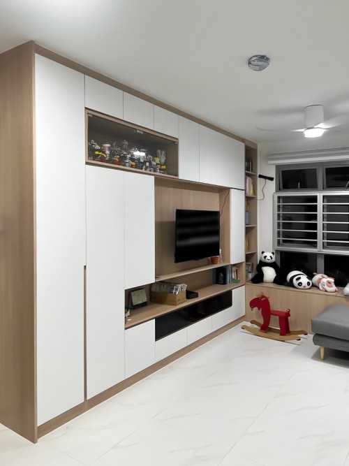 Scandinavian Living Room at SkyResidence @ Dawson